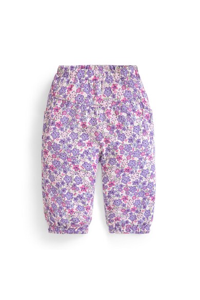 JoJo Maman Bebe Set de pantaloni cu mansete elastice si banda in talie - 2 piese Fete