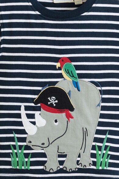 JoJo Maman Bebe Тениска с шарка на носорог Момчета