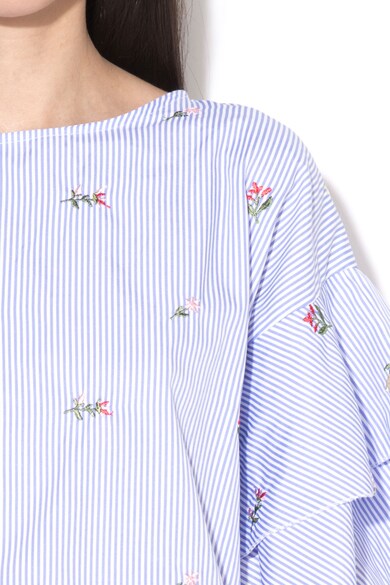 Haily's Bluza cu model in dungi si broderii florale Liah Femei