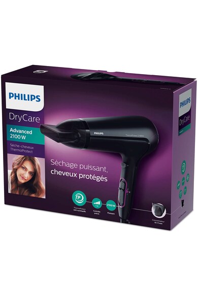 Philips Uscator de par  /10, 2100W, tehnologie Thermo Protect, 6 setari de viteza/temperatura, concentrator, negru Femei