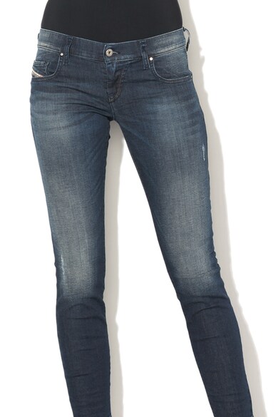 Diesel Blugi super skinny cu rupturi decorative Femei