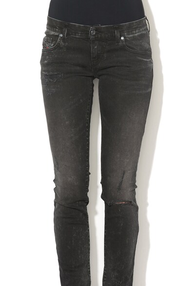 Diesel Blugi super skinny fit cu talie joasa si aspect deteriorat 1 Femei