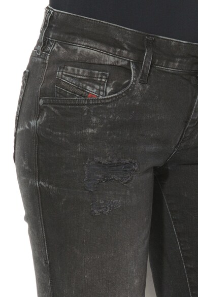 Diesel Blugi super skinny fit cu talie joasa si aspect deteriorat 1 Femei