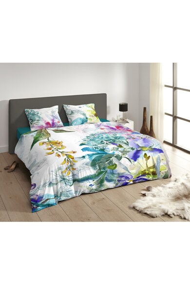 Descanso Lenjerie de pat pentru 2 persoane Bloom  bumbac satinat 100%, 200x200 cm, multicolor Femei