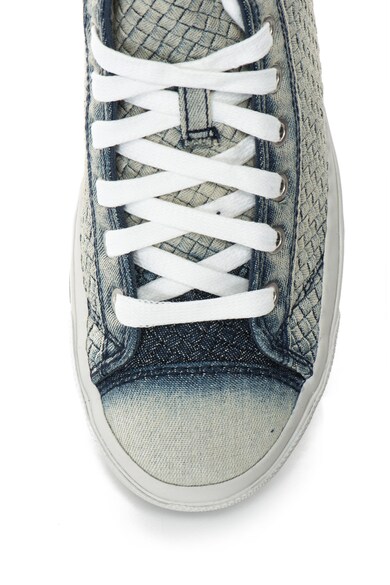 Diesel Pantofi sport mid-high cu aspect de denim Exposure IV Femei