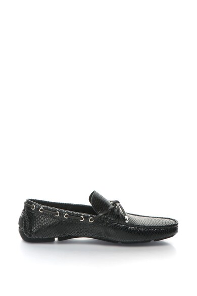 JUST CAVALLI Pantofi loafer de piele cu model reptila Barbati