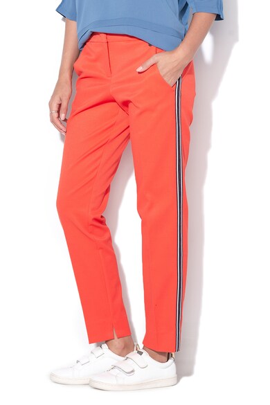 Tom Tailor Pantaloni crop cu garnituri tubulare laterale Femei