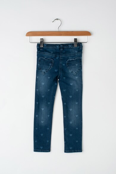 Tom Tailor Kids Jeggings de denim cu imprimeu cu inimi Fete