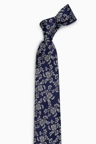 NEXT Virágmintás selyem nyakkendő férfi