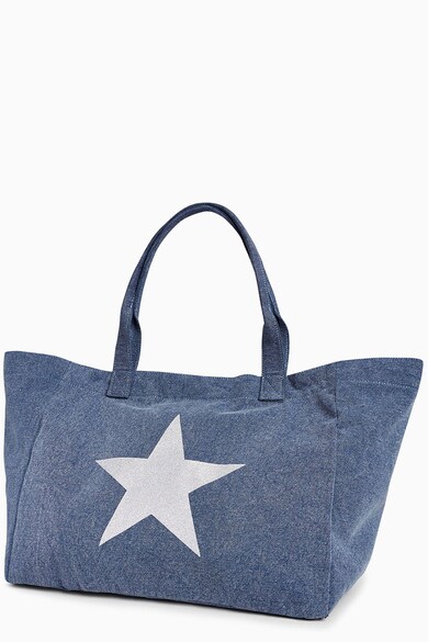 NEXT Geanta shopper din denim cu imprimeu stea Femei