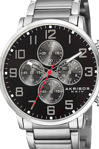 AKRIBOS XXIV Часовник с хронограф и метална верижка Мъже