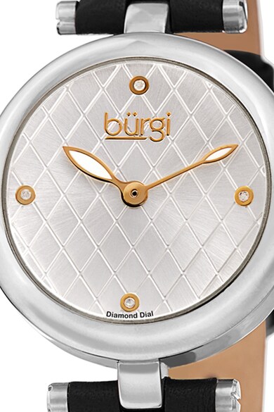 BURGI Аналогов часовник с кожена каишка Жени