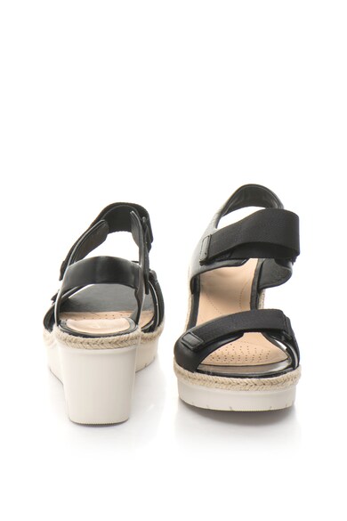 Clarks Sandale wedge cu garnituri din piele Palm Shine Femei