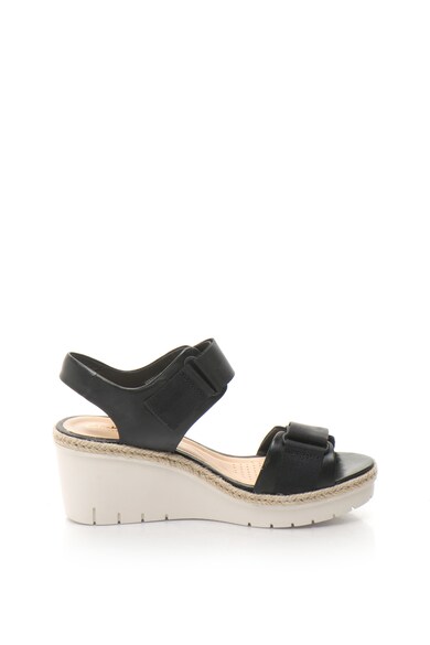 Clarks Sandale wedge cu garnituri din piele Palm Shine Femei