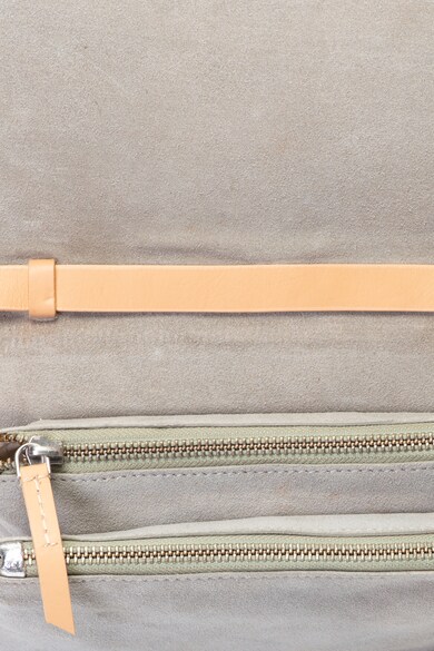 Clarks Geanta crossbody de piele si piele intoarsa cu aspect metalizat Teddington Femei