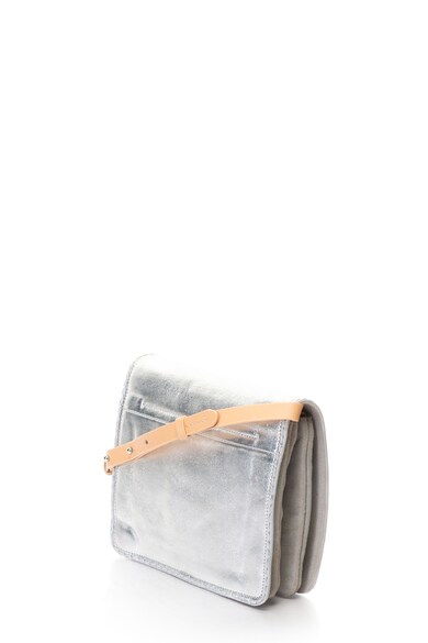 Clarks Geanta crossbody de piele si piele intoarsa cu aspect metalizat Teddington Femei