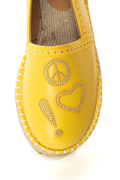 Love Moschino Espadrile din piele sintetica cu nituri Femei