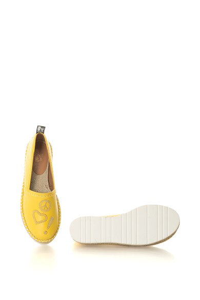 Love Moschino Espadrile din piele sintetica cu nituri Femei