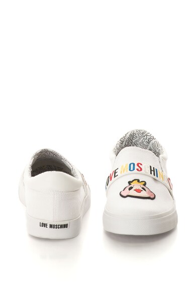 Love Moschino Pantofi slip-on cu aplicatii decorative Femei