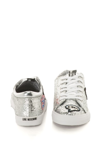 Love Moschino Csillámos sneakers cipő dekoratív rátétekkel női