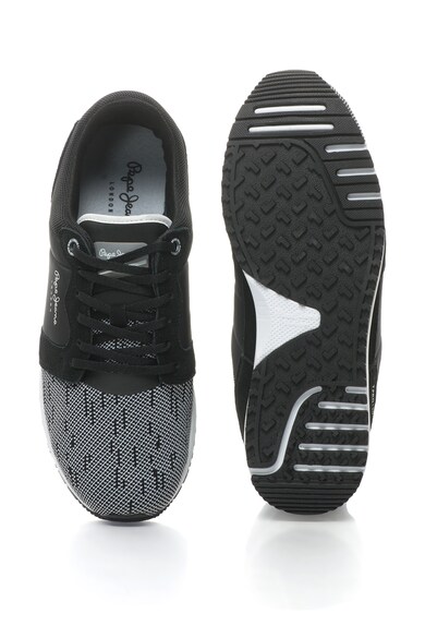 Pepe Jeans London Tinker Pro kötött hatású sneakers cipő nyersbőr részletekkel férfi