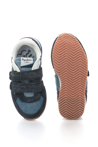 Pepe Jeans London Pantofi sport cu imprimeu si garnituri din piele intoarsa Sydney Fete