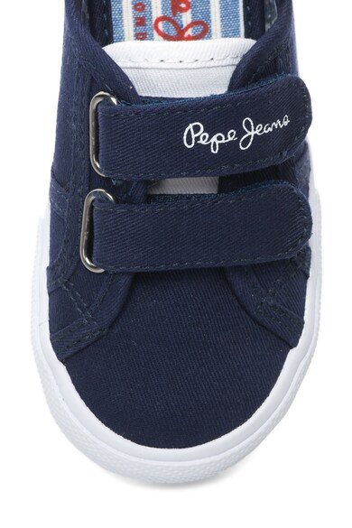 Pepe Jeans London Pantofi sport din panza cu benzi velcro Baker Basic Fete