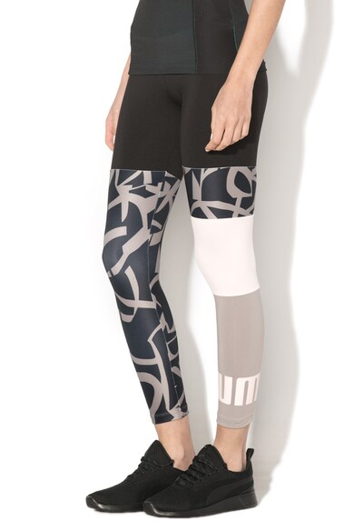 Puma Colanti crop cu model abstract, pentru fitness Urban Femei