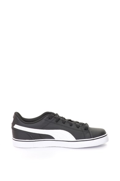 Puma Pantofi sport de piele sintetica Court Point Vulc v2, Unisex Femei