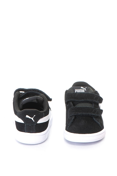 Puma Pantofi sport de piele intoarsa, cu benzi velcro Smash V2 SD Fete