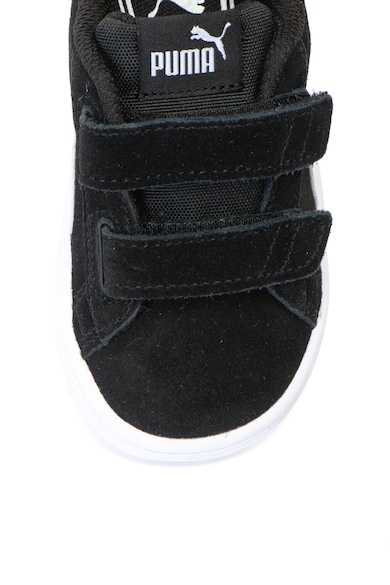 Puma Pantofi sport de piele intoarsa, cu benzi velcro Smash V2 SD Fete