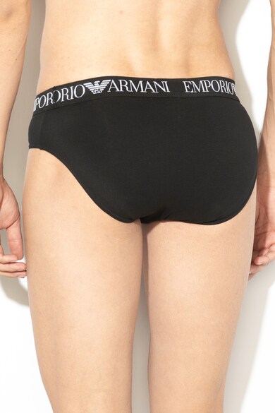 Emporio Armani Underwear Set de chiloti cu banda cu logo in talie - 2 perechi Barbati