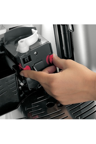 DeLonghi Espressor automat De'Longhi  Caffe Venezia, Sistem spumare lapte manual, Rasnita cu 13 setari, 1450W, 15 bar, 1.8 l, Argintiu Femei