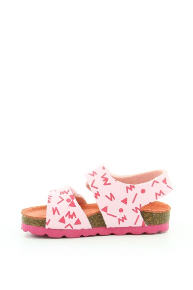 Kickers kids Sandale cu imprimeu si velcro SUMMERKRO Fete