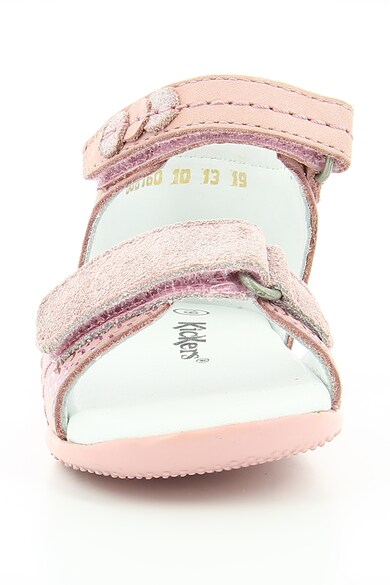 Kickers kids Sandale de piele nabuc BALNEO Fete