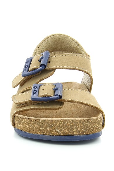 Kickers kids Sandale de piele nabuc cu barete Nanti Baieti