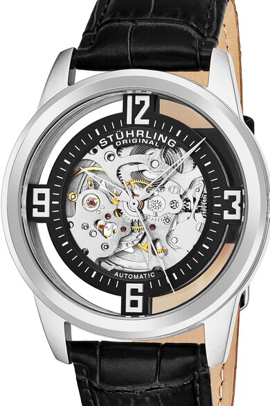 Stuhrling Ceas automatic cu o curea de piele Barbati