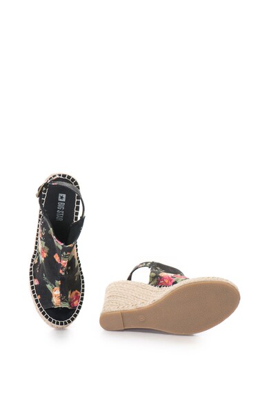 Big Star Sandale wedge cu model floral Femei