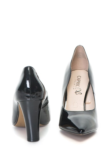 Caprice Lakkbőr magas sarkú cipő diszkrét csillámos részletekkel női
