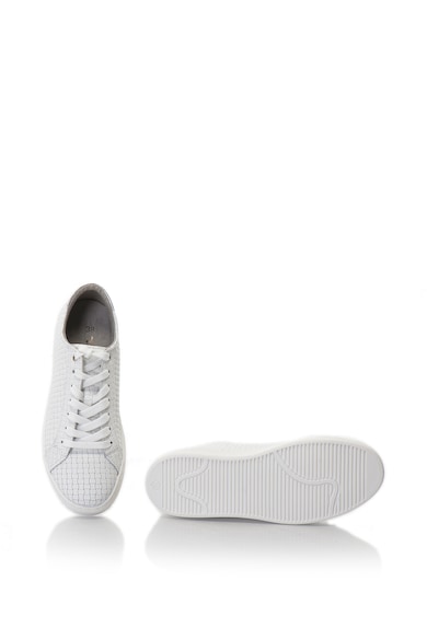 Tamaris Sneakers stílusú cipő bőr anyagbetétekkel és fonott hatással női