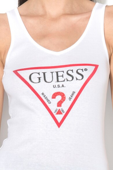 GUESS Top striat cu imprimeu logo Femei