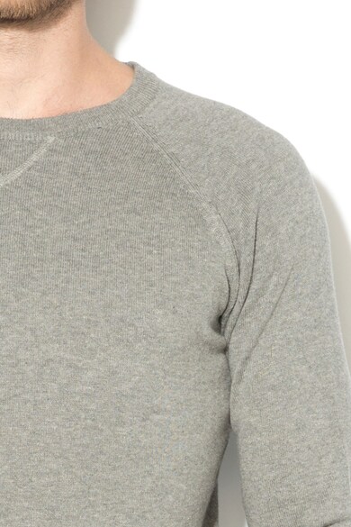 Zee Lane Denim Памучен пуловер с рипсени детайли Мъже