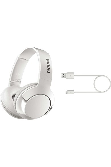 Philips Casti Audio Over-Ear  SHB3175WT/00, Bluetooth, Autonomie 12h, Alb Femei