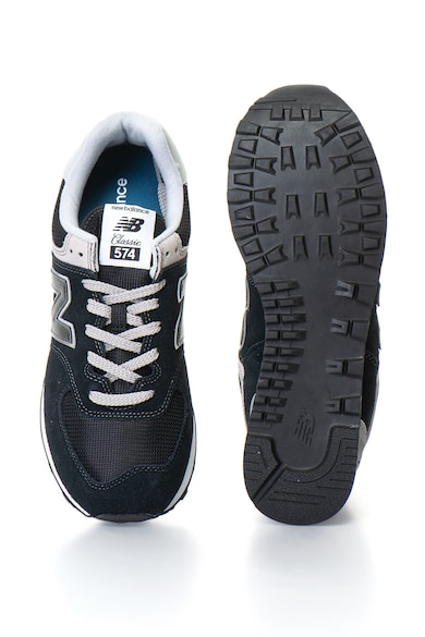 New Balance Pantofi sport de piele intoarsa cu insertie de plasa 574 Barbati