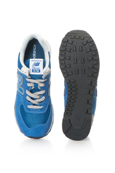 New Balance Pantofi sport de piele intoarsa cu aplicatie logo 574 Classic Barbati