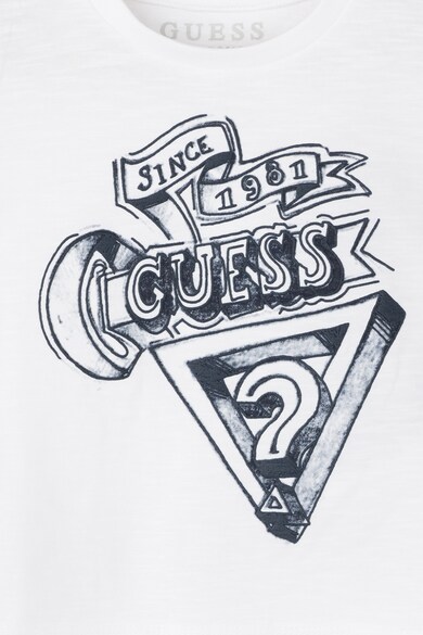 GUESS JEANS Tricou cu imprimeu logo cauciucat Baieti