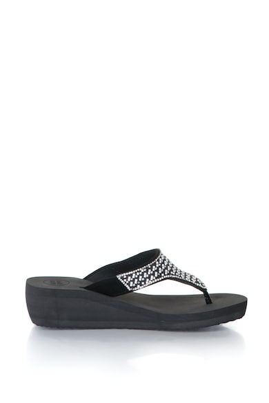 Gioseppo Papuci flip-flop cu platforma wedge si strasuri Femei