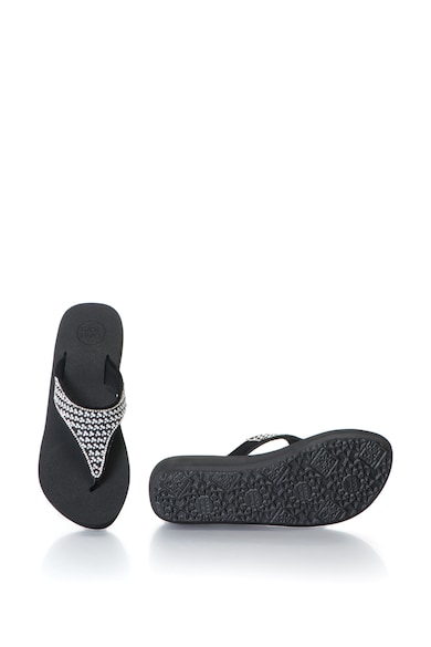 Gioseppo Papuci flip-flop cu platforma wedge si strasuri Femei