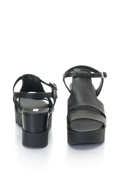 Tosca Blu Кожени сандали със скосена платформа Жени