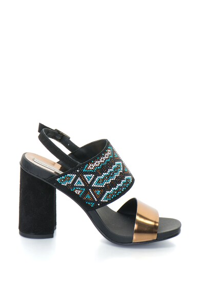 Tosca Blu Sandale slingback de piele si piele intoarsa Femei